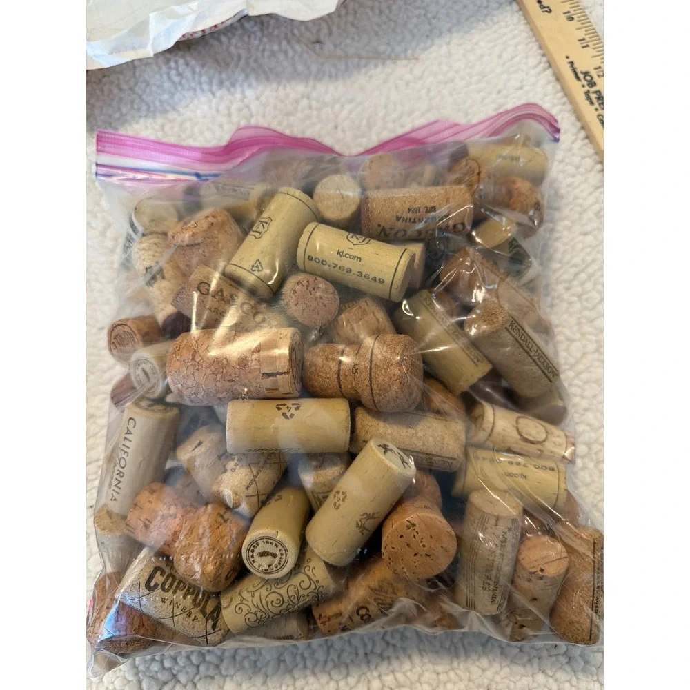 Bulk Lot Assorted Wine Corks‎ 1lb 11oz Natural Synthetic Crafting DIY Decor